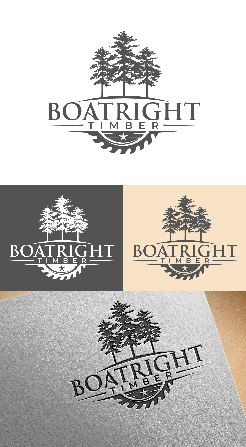 Logo Design by Imran_me for Boatright Timber | Design #34647221