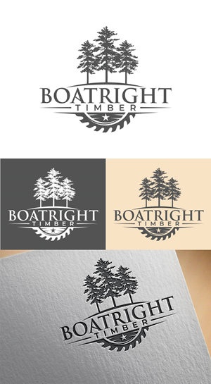 Logo Design by Imran_me for Boatright Timber | Design: #34647221