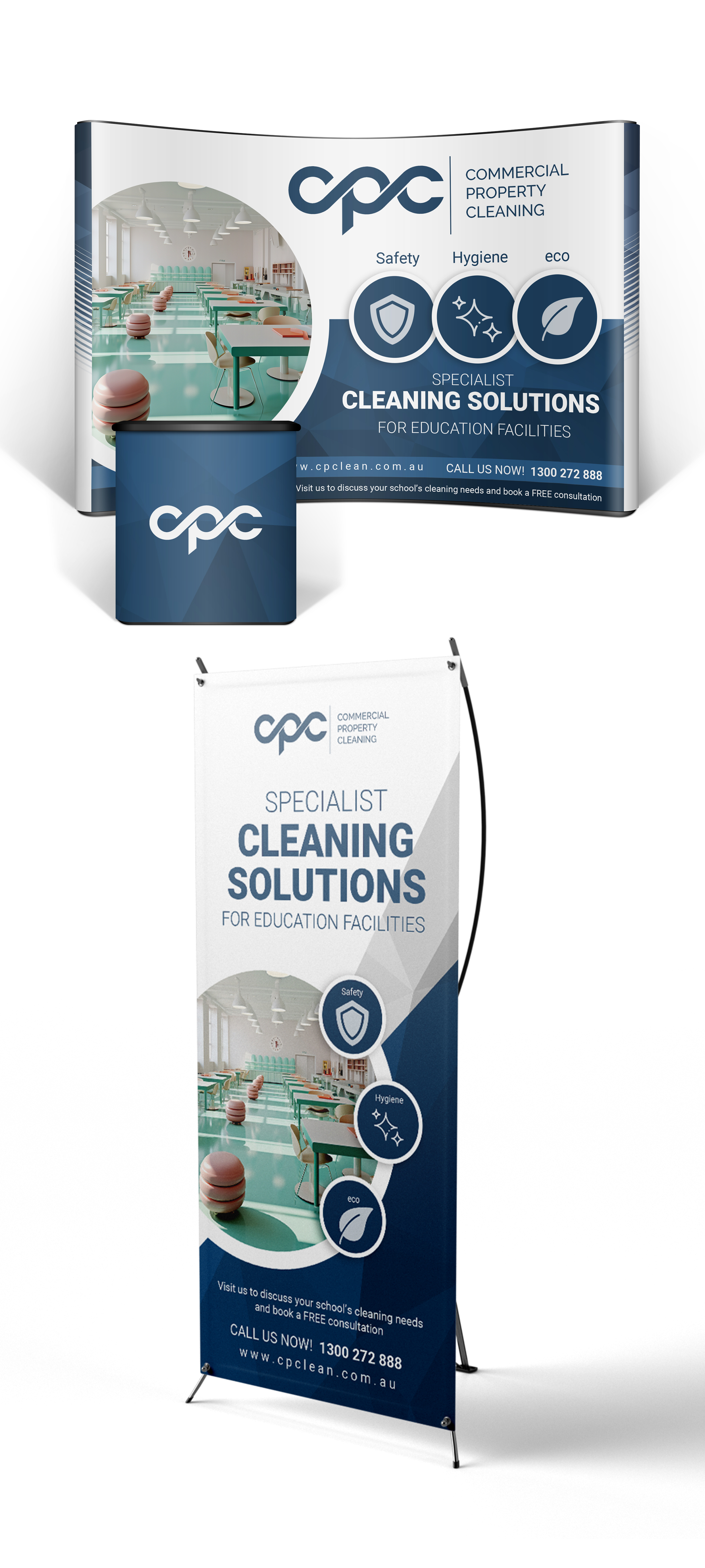 Trade Show Booth Design by Osama Soliman for Commercial Property Cleaning | Design #34573804