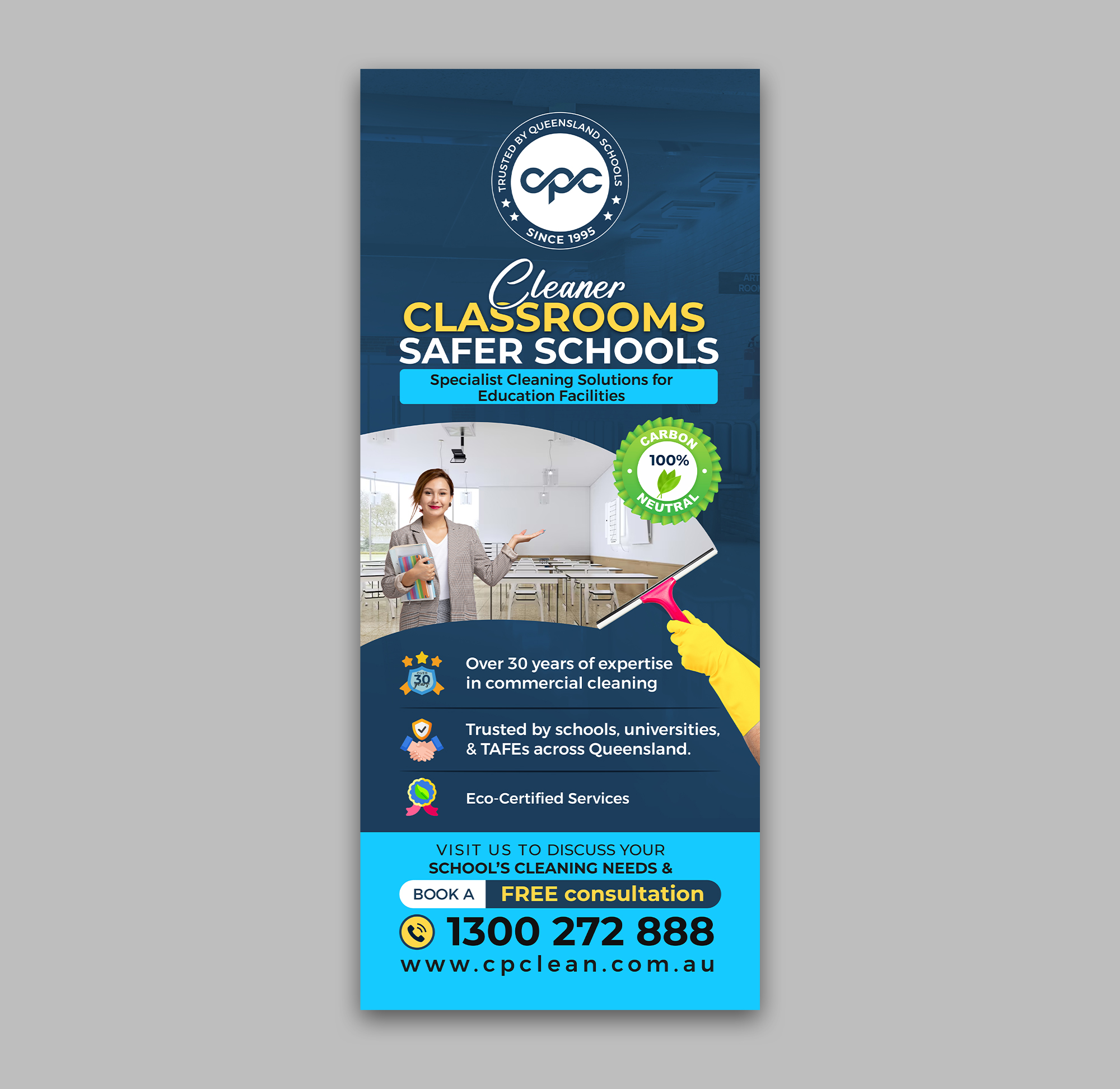 Diseño de Stand de Feria por debdesign para Commercial Property Cleaning | Diseño #34587337