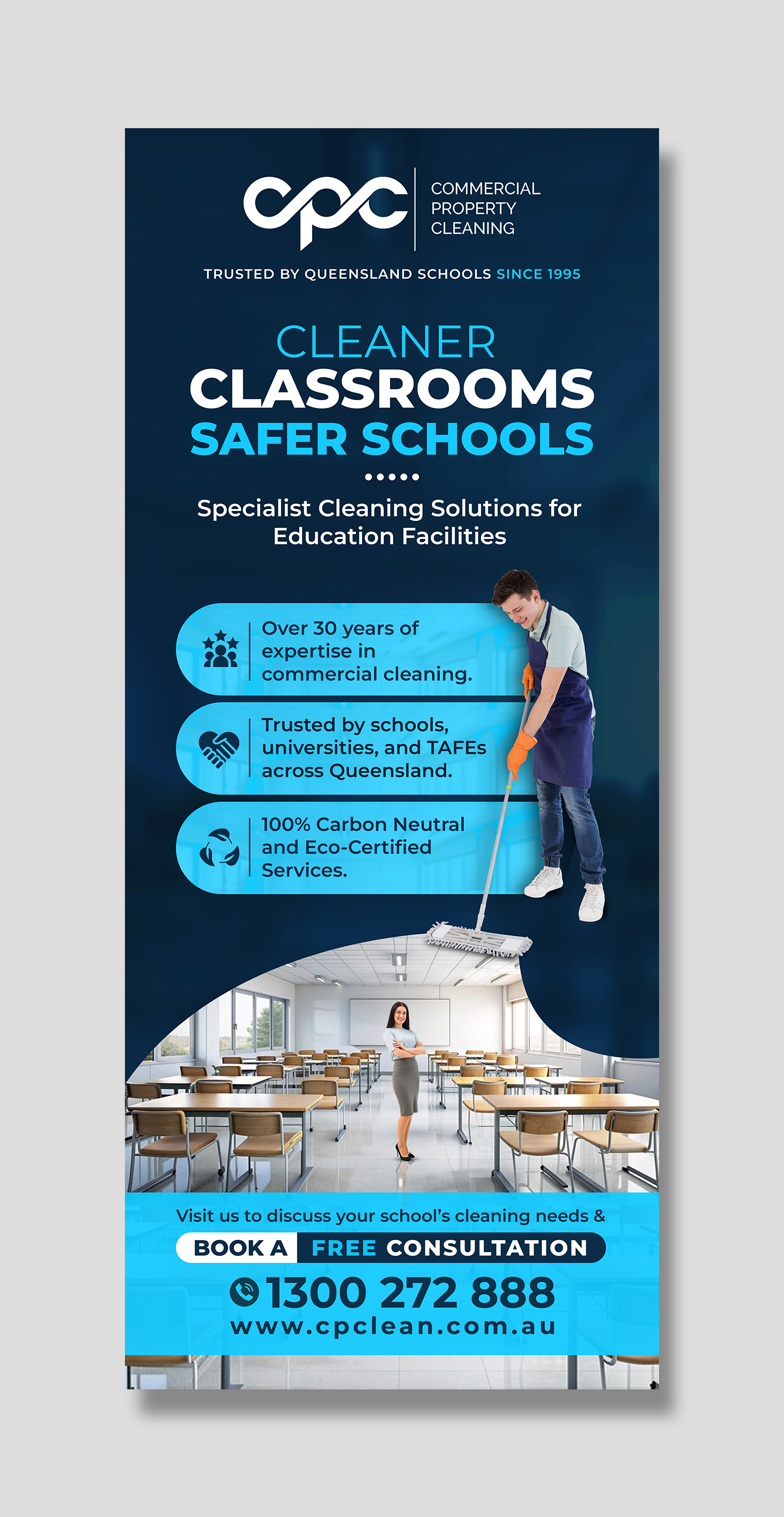 Diseño de Stand de Feria por debdesign para Commercial Property Cleaning | Diseño #34595882