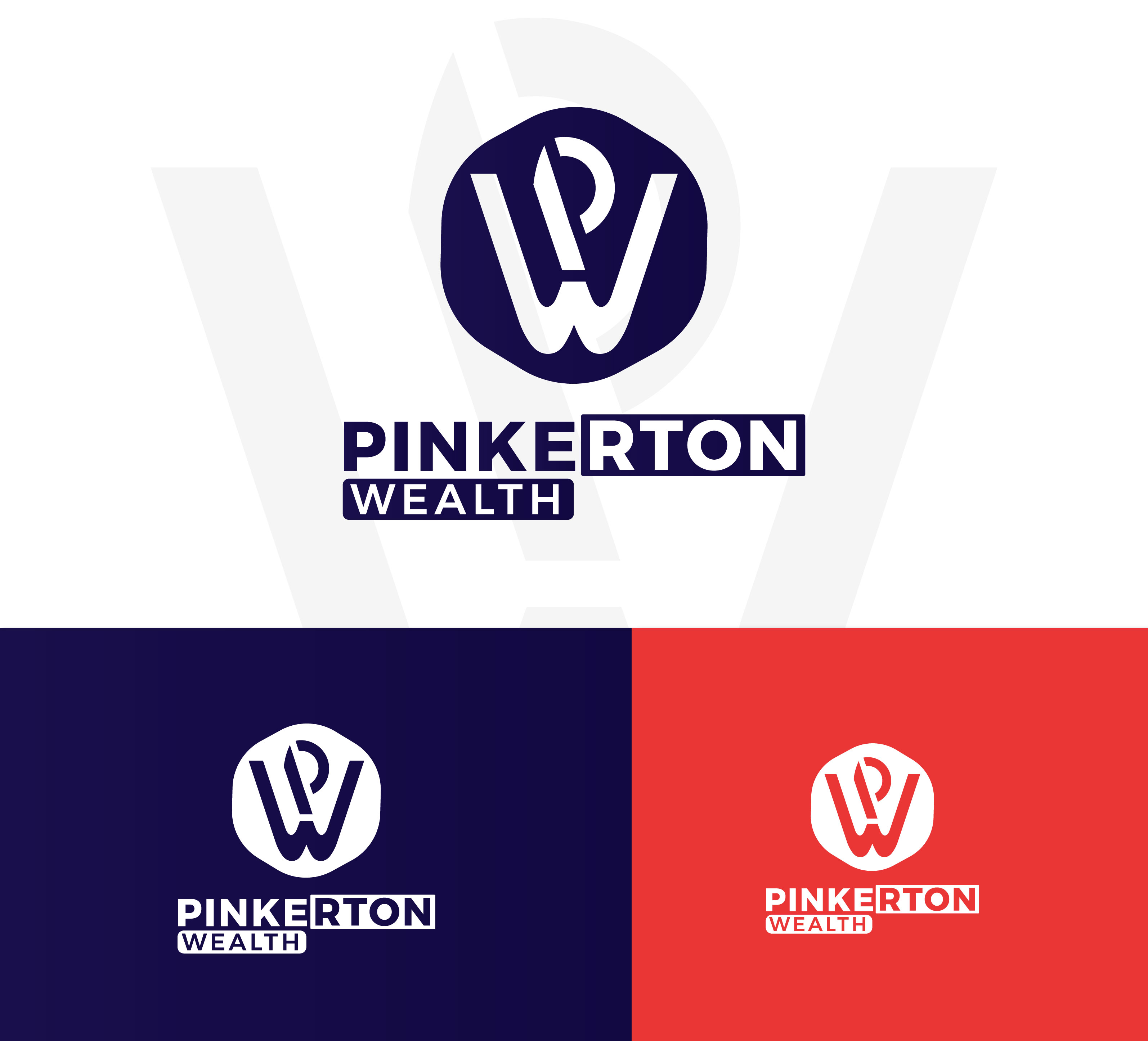 Logo Design by VALUES for Pinkerton Wealth | Design #34537944