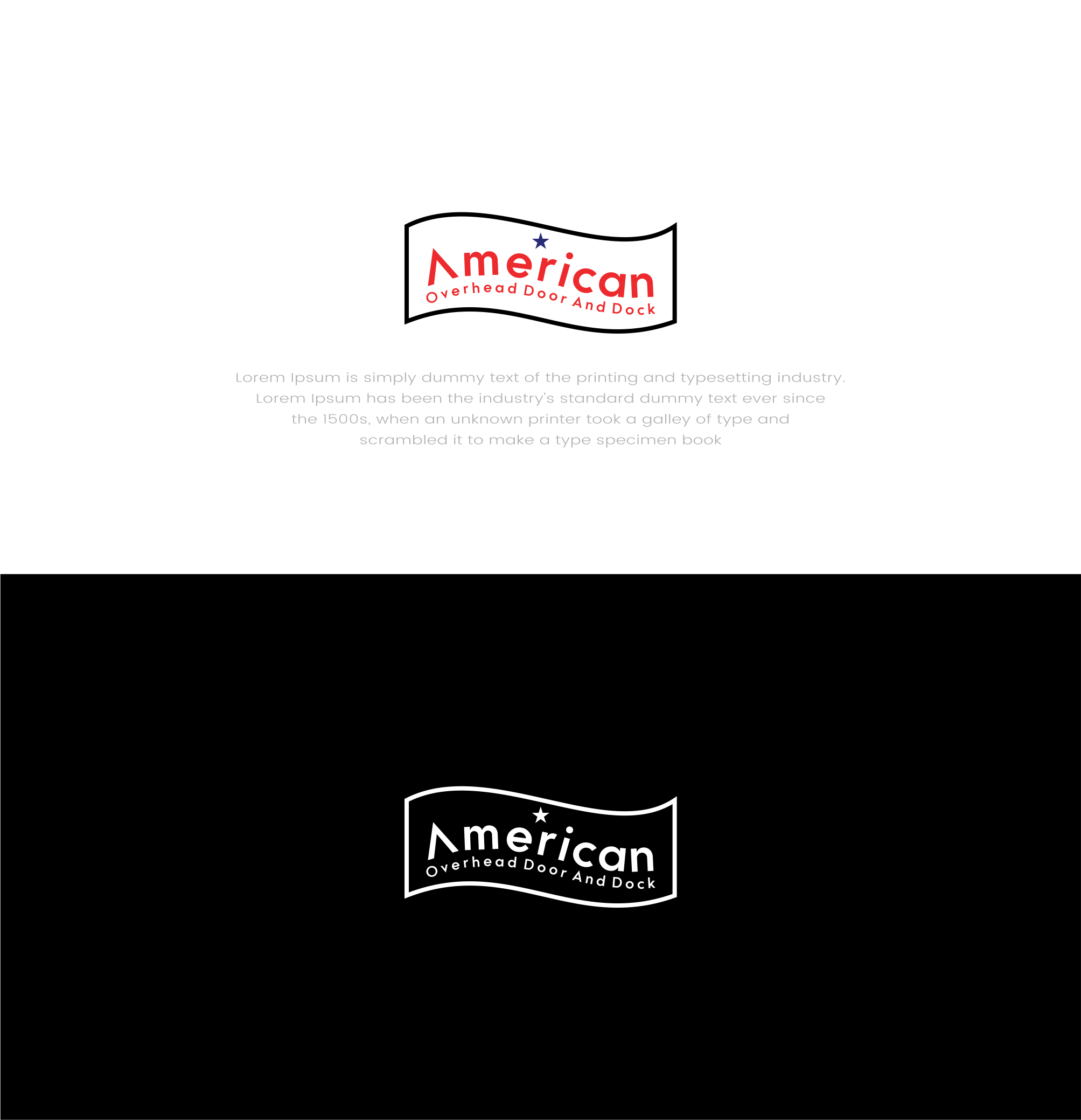 Logo Design by Barokahe guse for American Overhead Door And Dock | Design #34551925