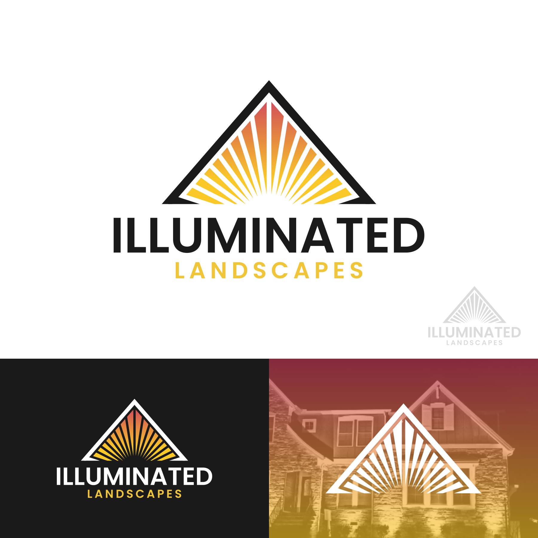 Logo Design by Aezakmi for Illuminated Landscapes Corp | Design #34584615
