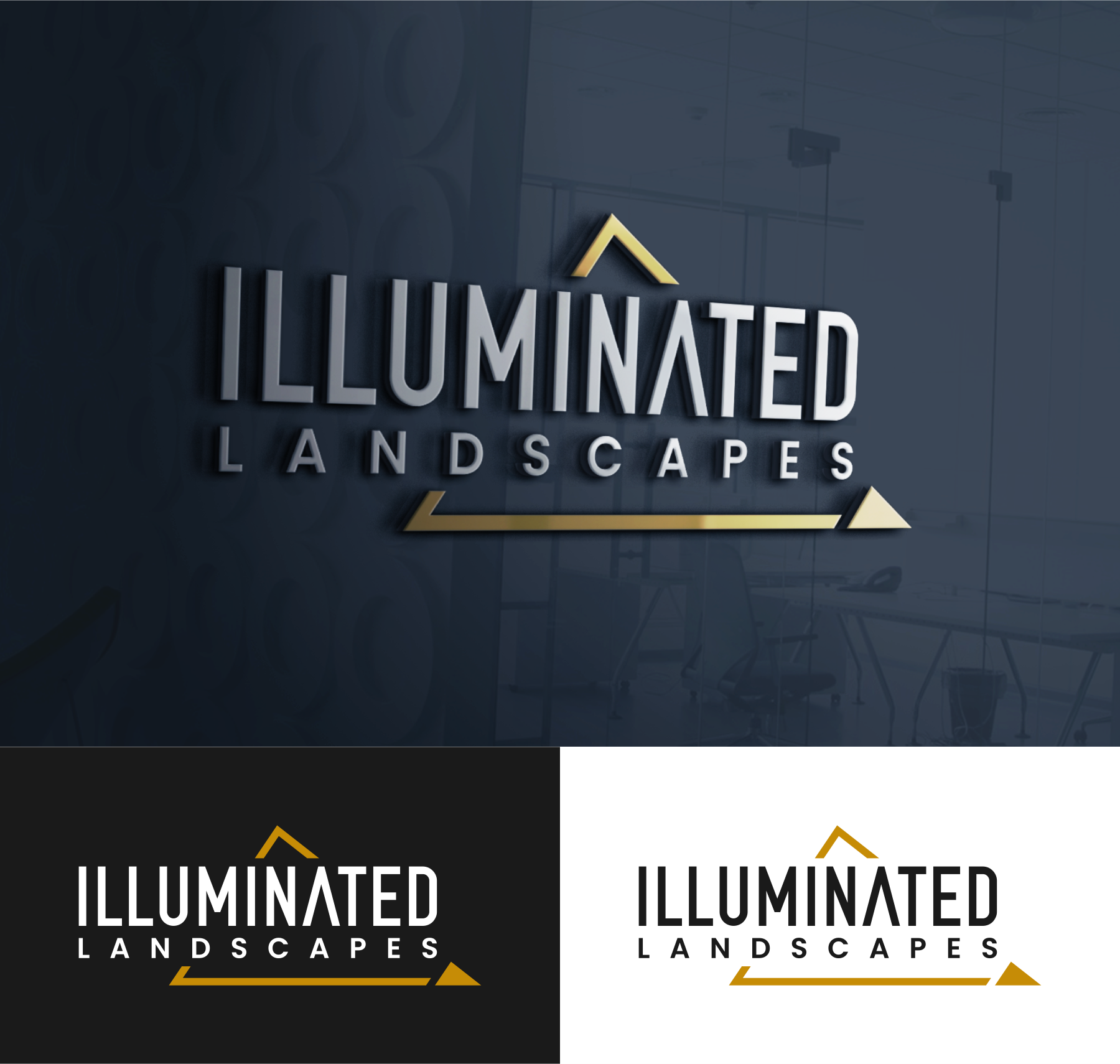Logo Design by Aezakmi for Illuminated Landscapes Corp | Design #34590152