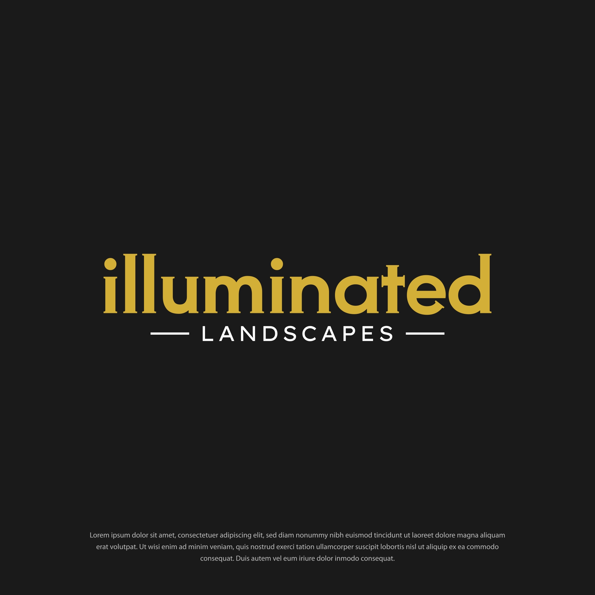 Logo Design by Dotlash for Illuminated Landscapes Corp | Design #34585543