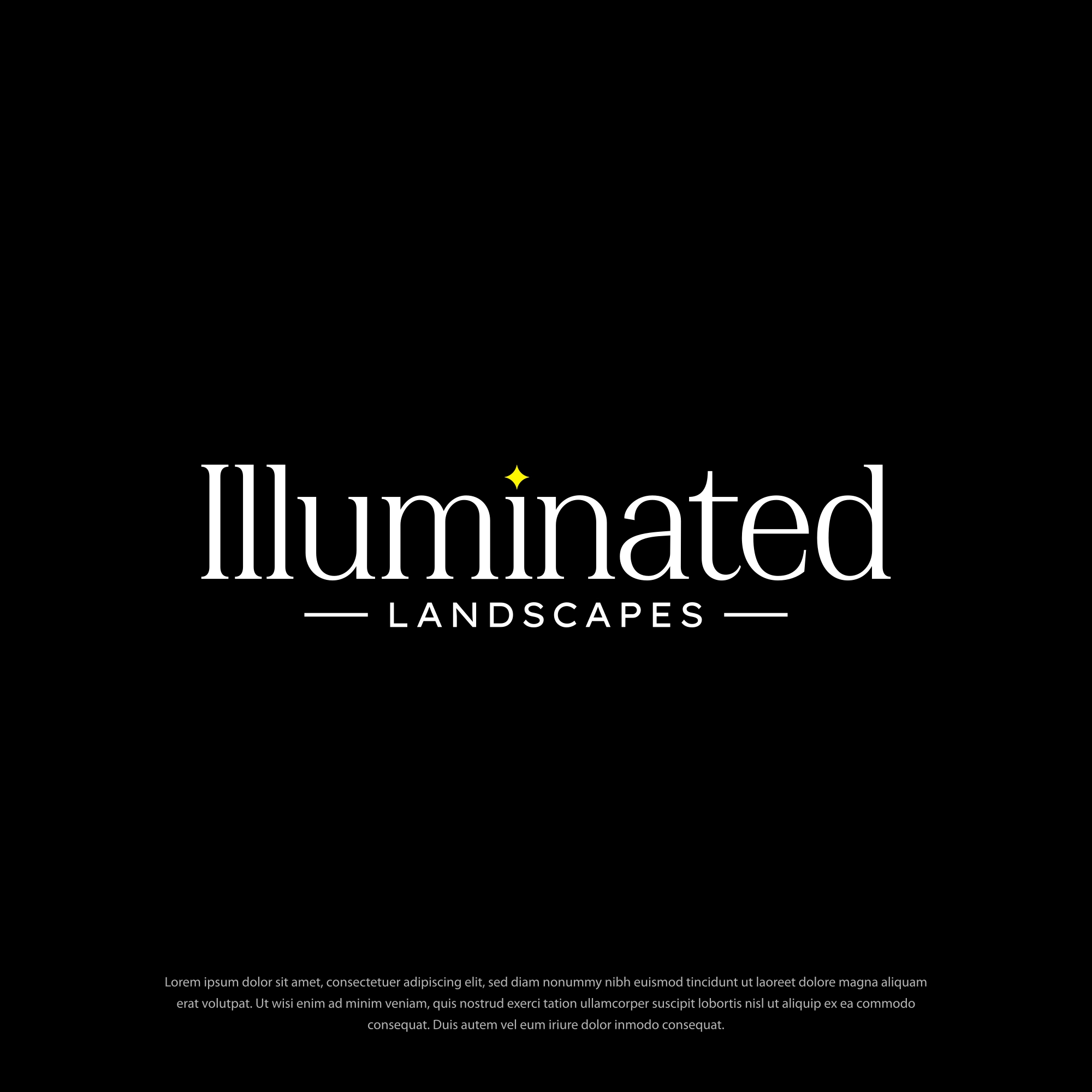 Logo Design by Dotlash for Illuminated Landscapes Corp | Design #34585553
