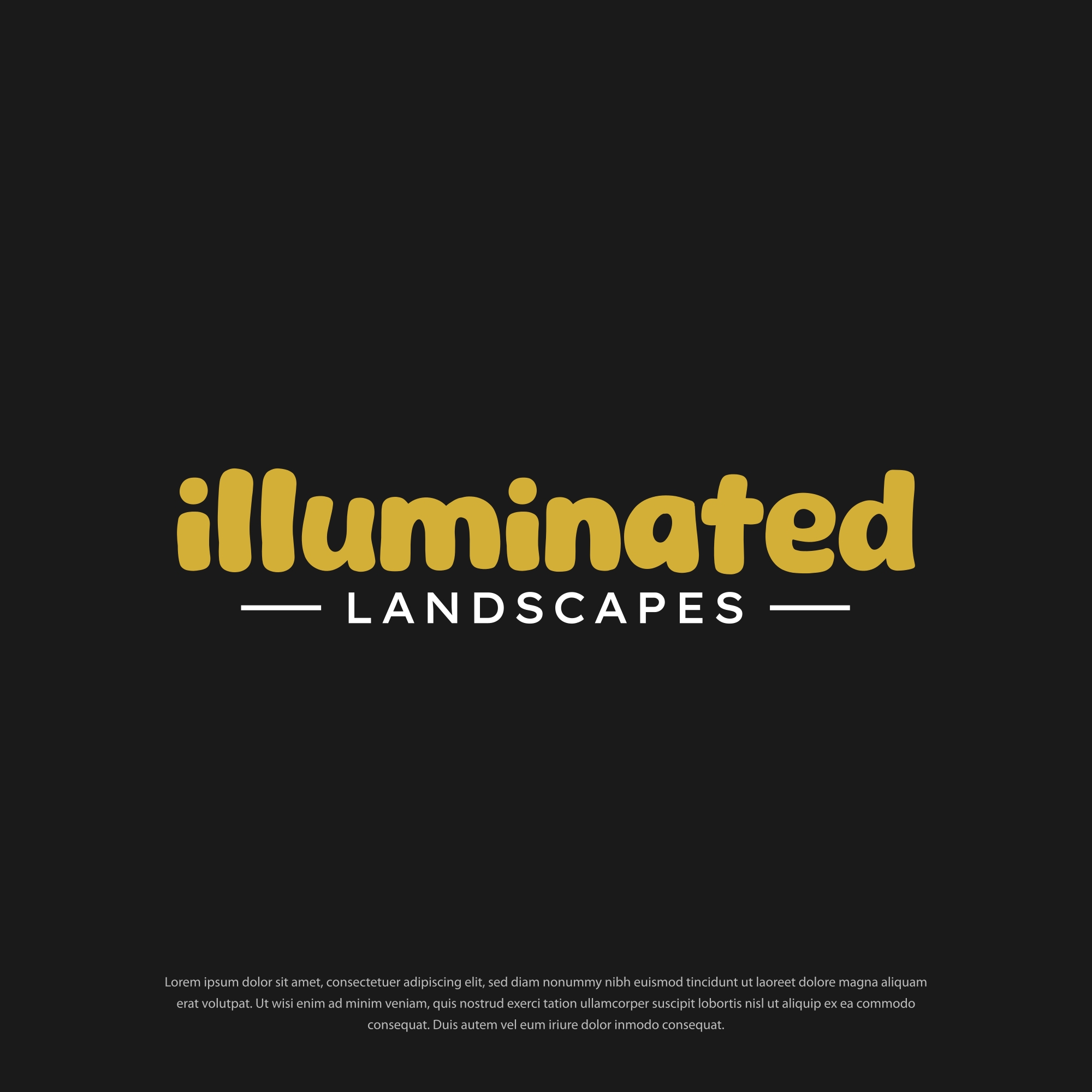 Logo Design by Dotlash for Illuminated Landscapes Corp | Design #34585562