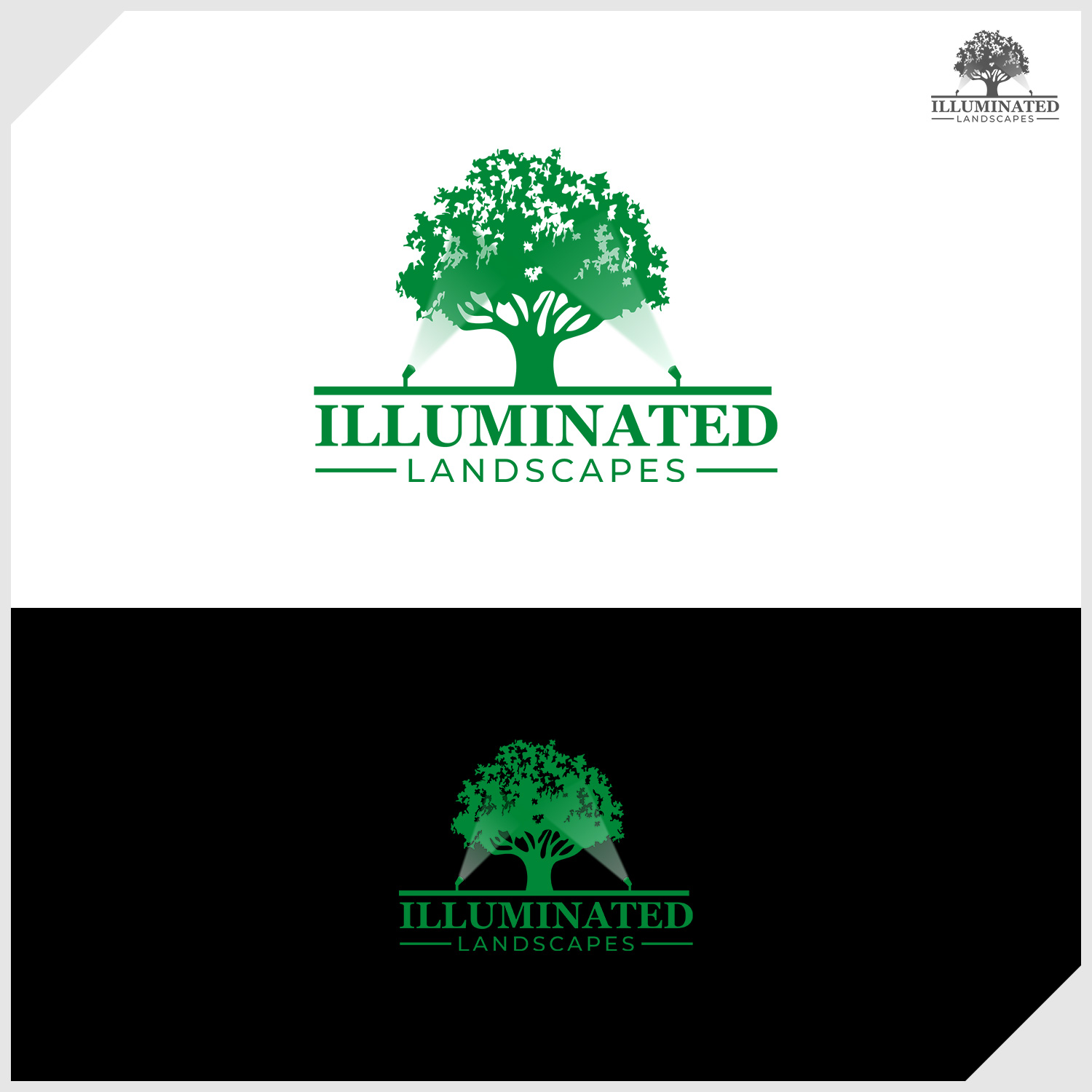 Logo Design by IDesign1606 for Illuminated Landscapes Corp | Design #34544082