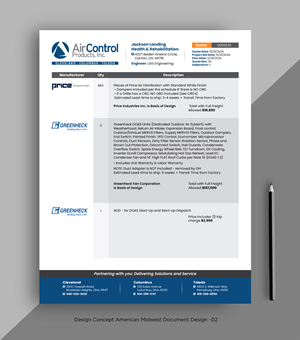 Regional Sales Company Needs Professional Document Design