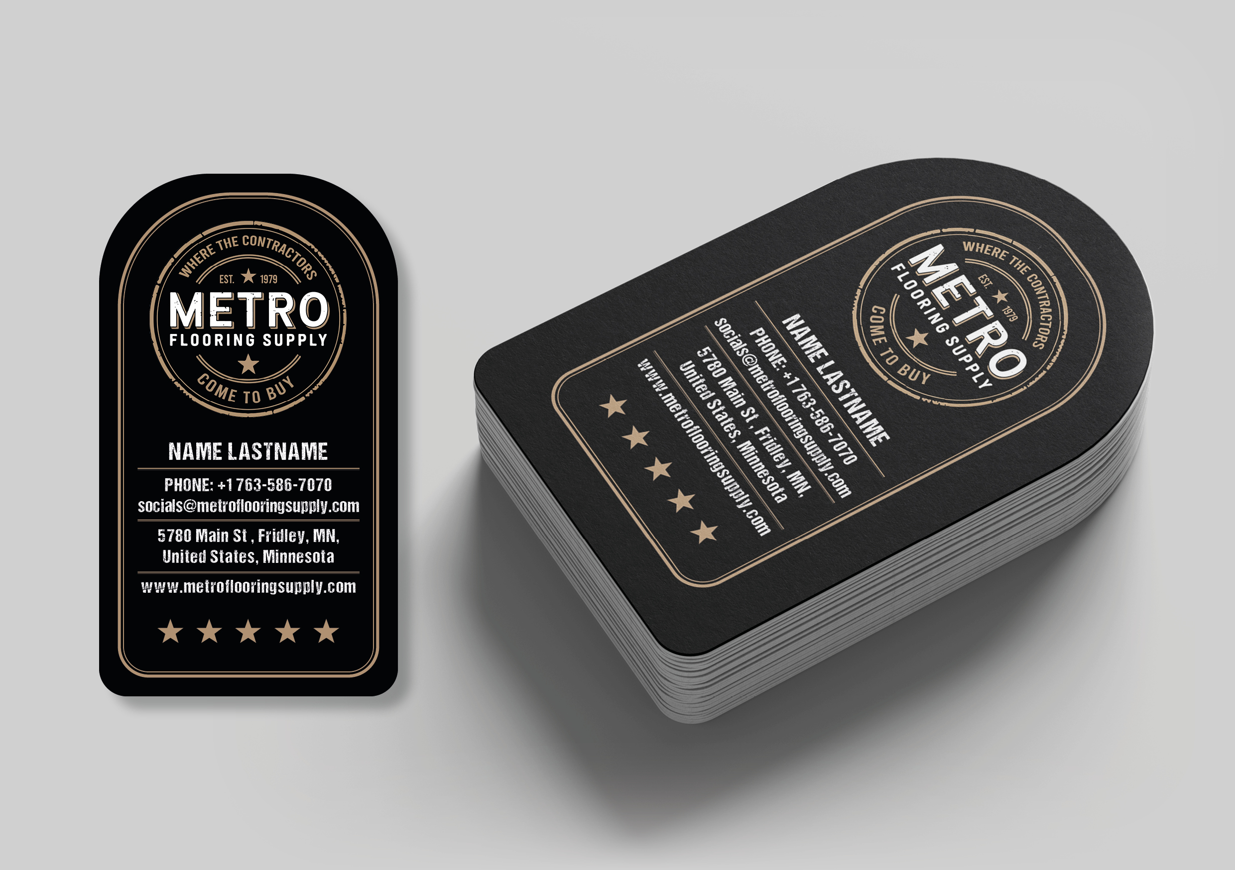 Business Card Design by MarkoE for Above The Rest Floors and More | Design #34550022