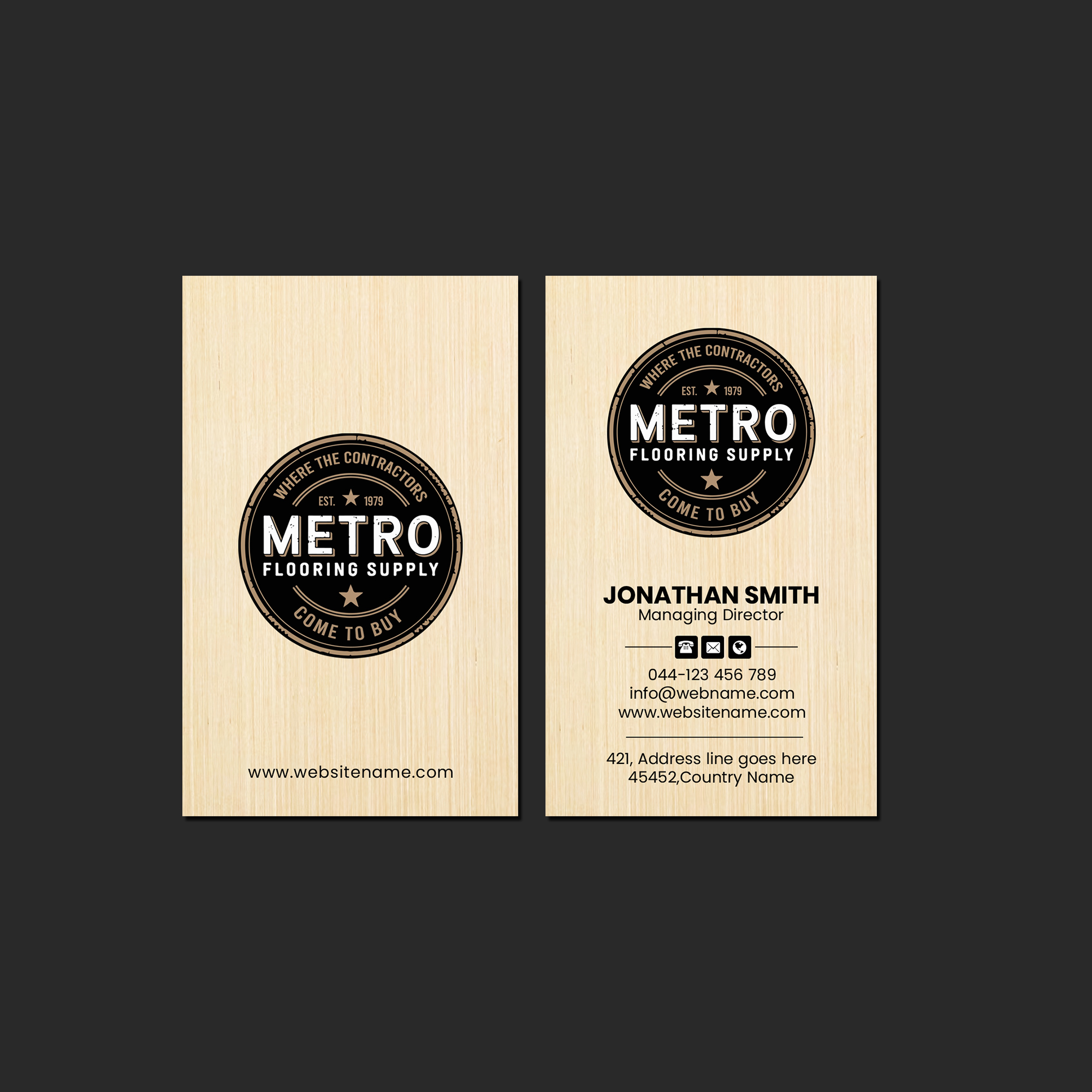 Diseño de Tarjeta de Presentación por Creations Box 2015 para Above The Rest Floors and More | Diseño #34559148