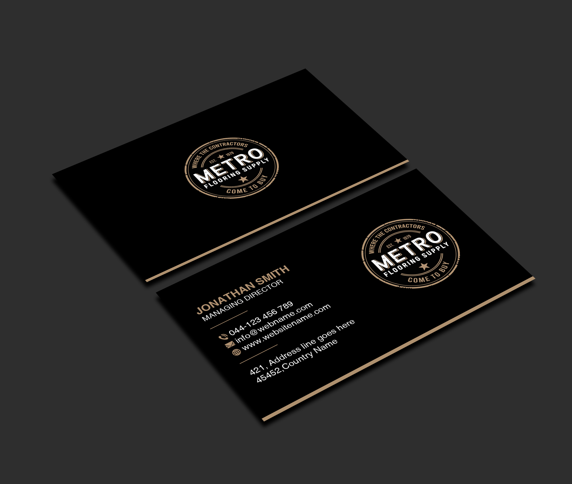 Diseño de Tarjeta de Presentación por Creations Box 2015 para Above The Rest Floors and More | Diseño #34559149