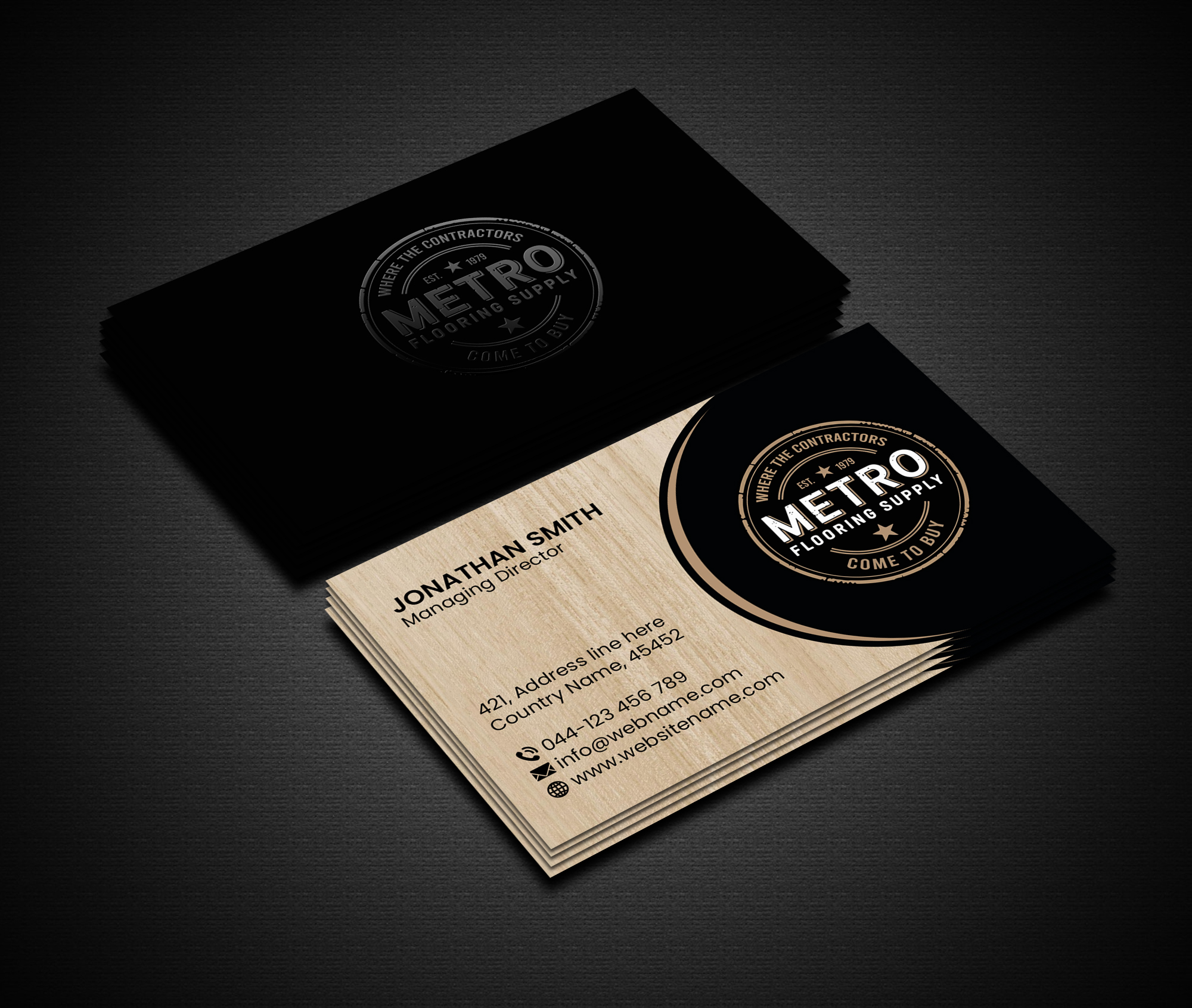 Diseño de Tarjeta de Presentación por Creations Box 2015 para Above The Rest Floors and More | Diseño #34559151