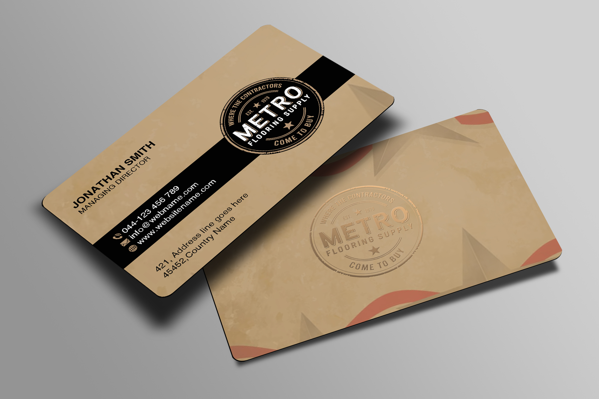 Diseño de Tarjeta de Presentación por Creations Box 2015 para Above The Rest Floors and More | Diseño #34559154