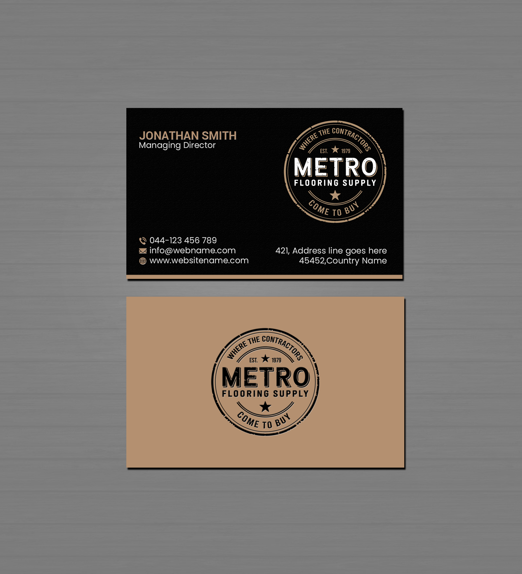 Diseño de Tarjeta de Presentación por Creations Box 2015 para Above The Rest Floors and More | Diseño #34559170