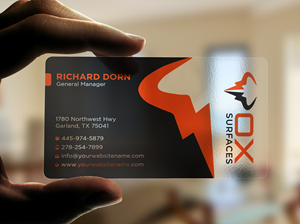 Business Card Design by Uttom 2 for Above The Rest Floors and More | Design: #34549782