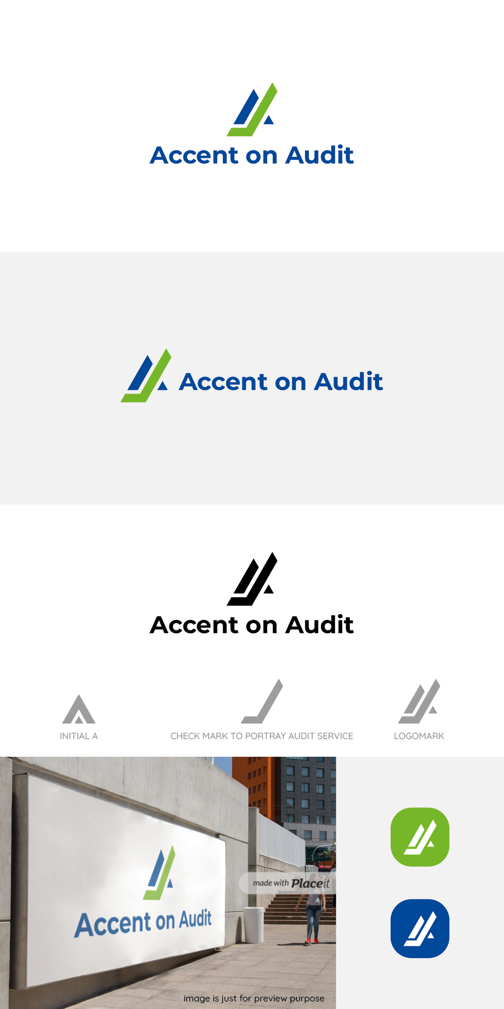 Logo Design by nandkumar for Accent on Audit B.V. | Design #34545106