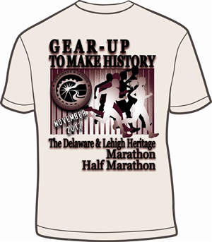 D&L Heritage Marathon and Half Marathon needs a T-shirt design. | T-shirt Design by BABLEO