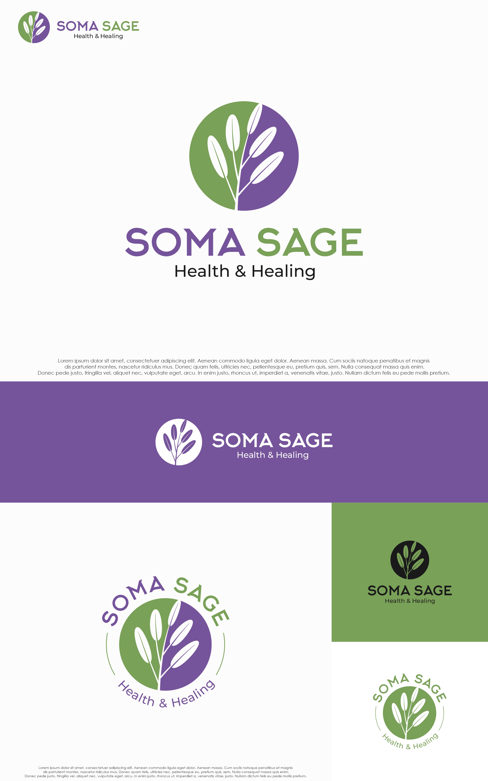 Logo Design by Erzan Design for Soma Sage Health & Healing Inc. | Design #34559692