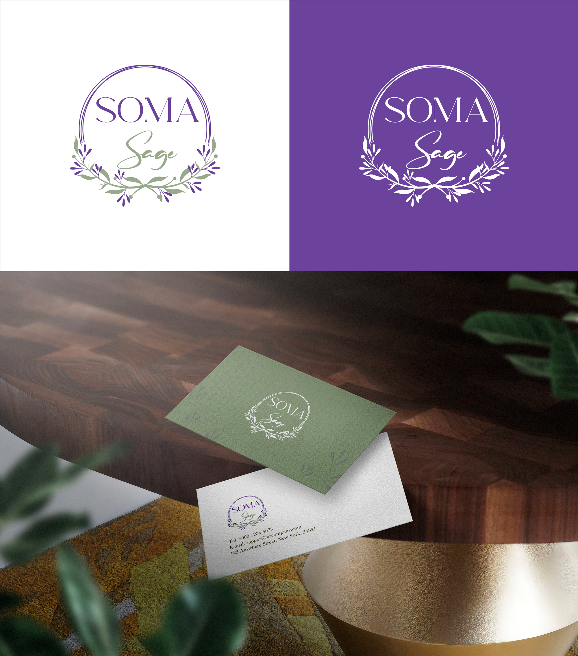 Logo Design by RA-bica for Soma Sage Health & Healing Inc. | Design #34551195