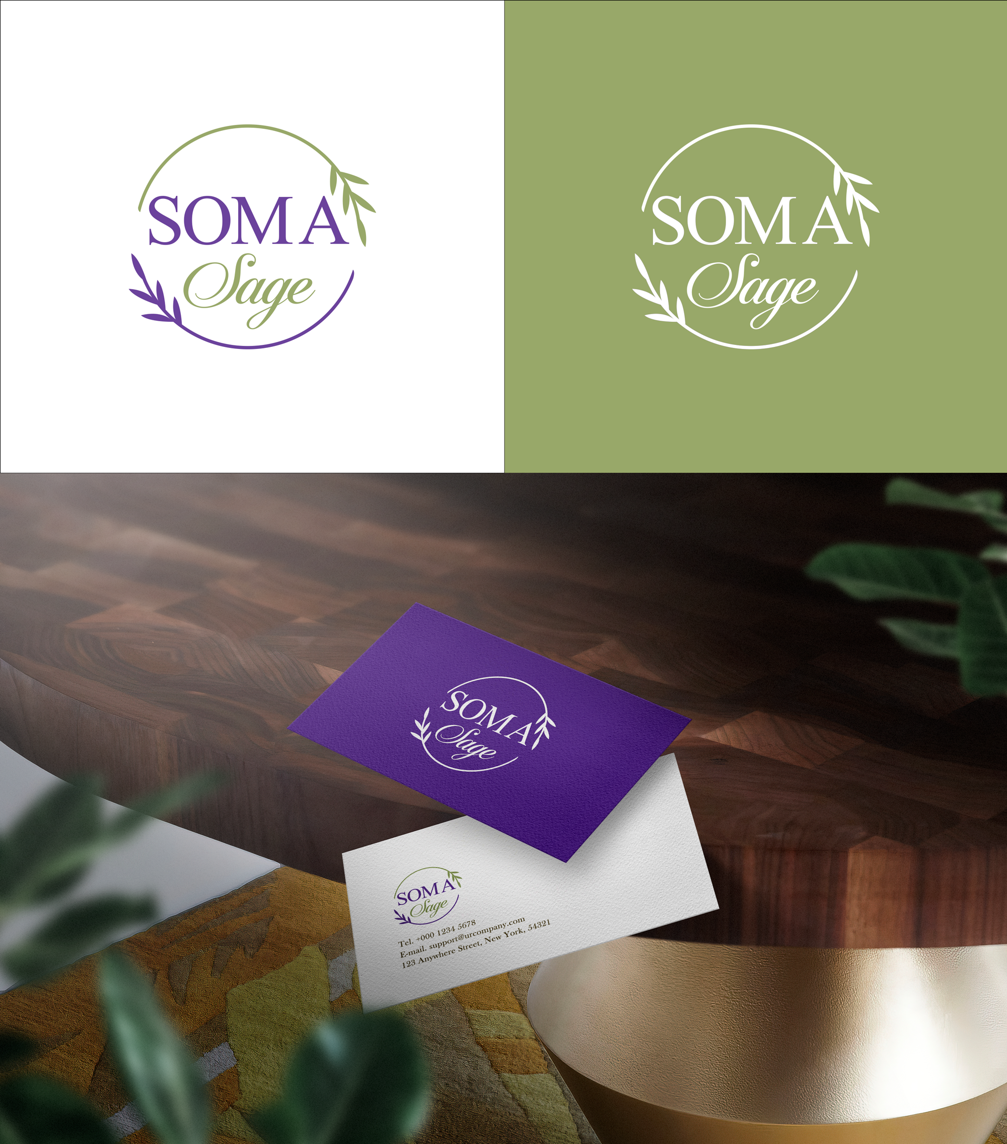 Logo Design by RA-bica for Soma Sage Health & Healing Inc. | Design #34551196