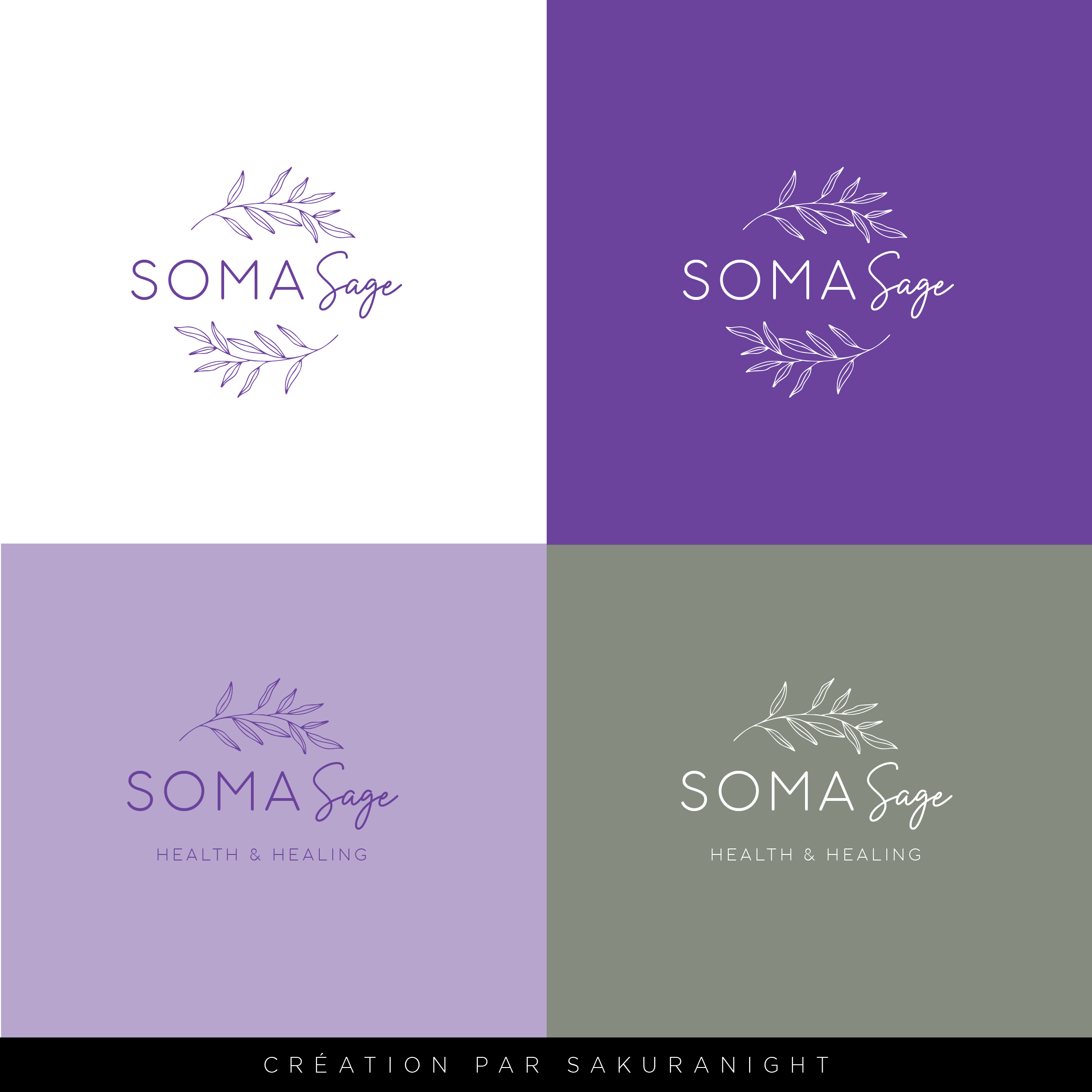 Logo Design by Sakuranight for Soma Sage Health & Healing Inc. | Design #34549527
