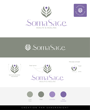 Logo Design by Sakuranight for Soma Sage Health & Healing Inc. | Design: #34675273