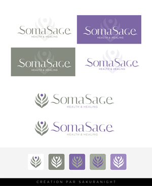 Logo Design by Sakuranight for Soma Sage Health & Healing Inc. | Design: #34675399