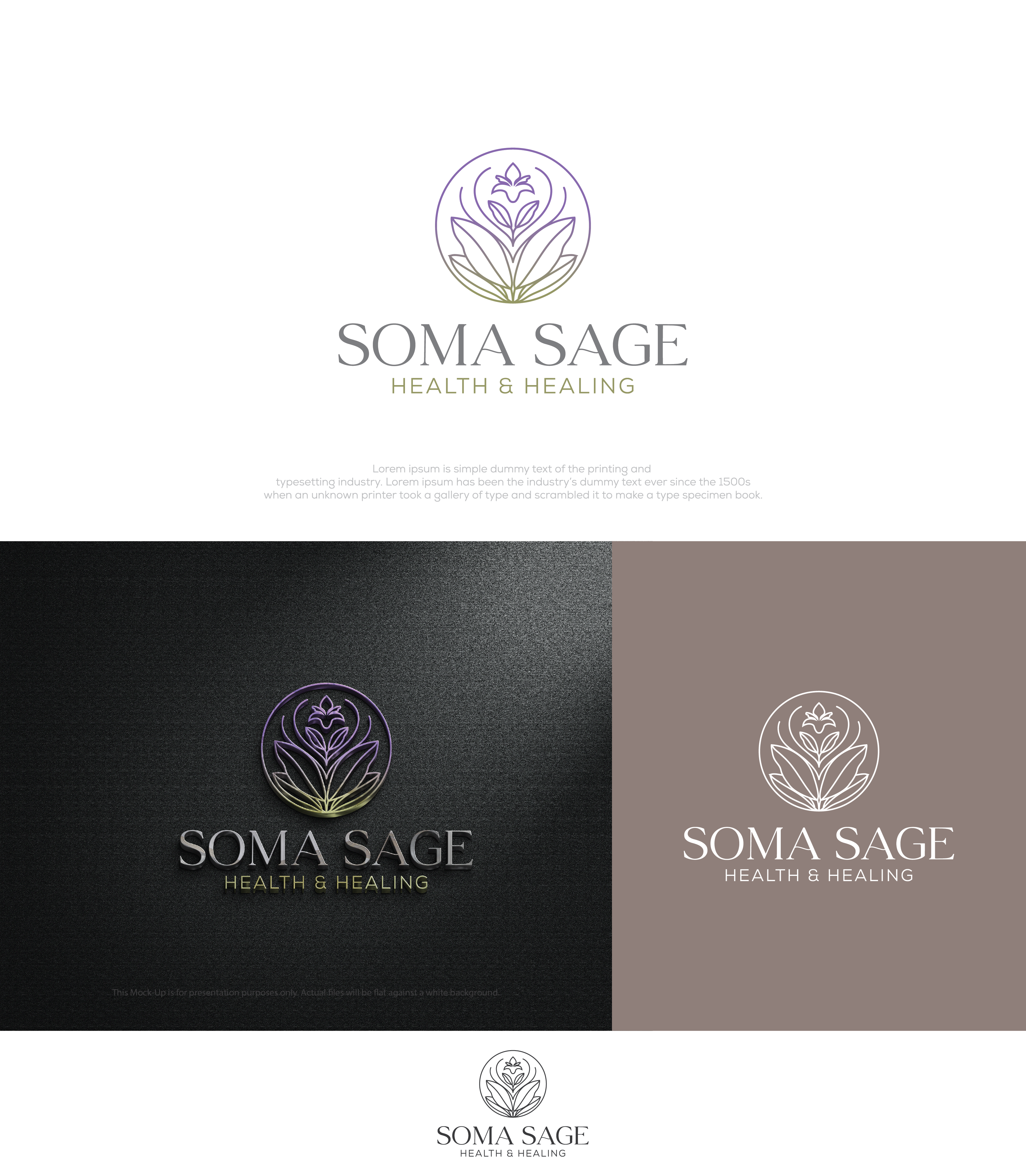Logo-Design von N M Designs für Soma Sage Health & Healing Inc. | Design #34594486