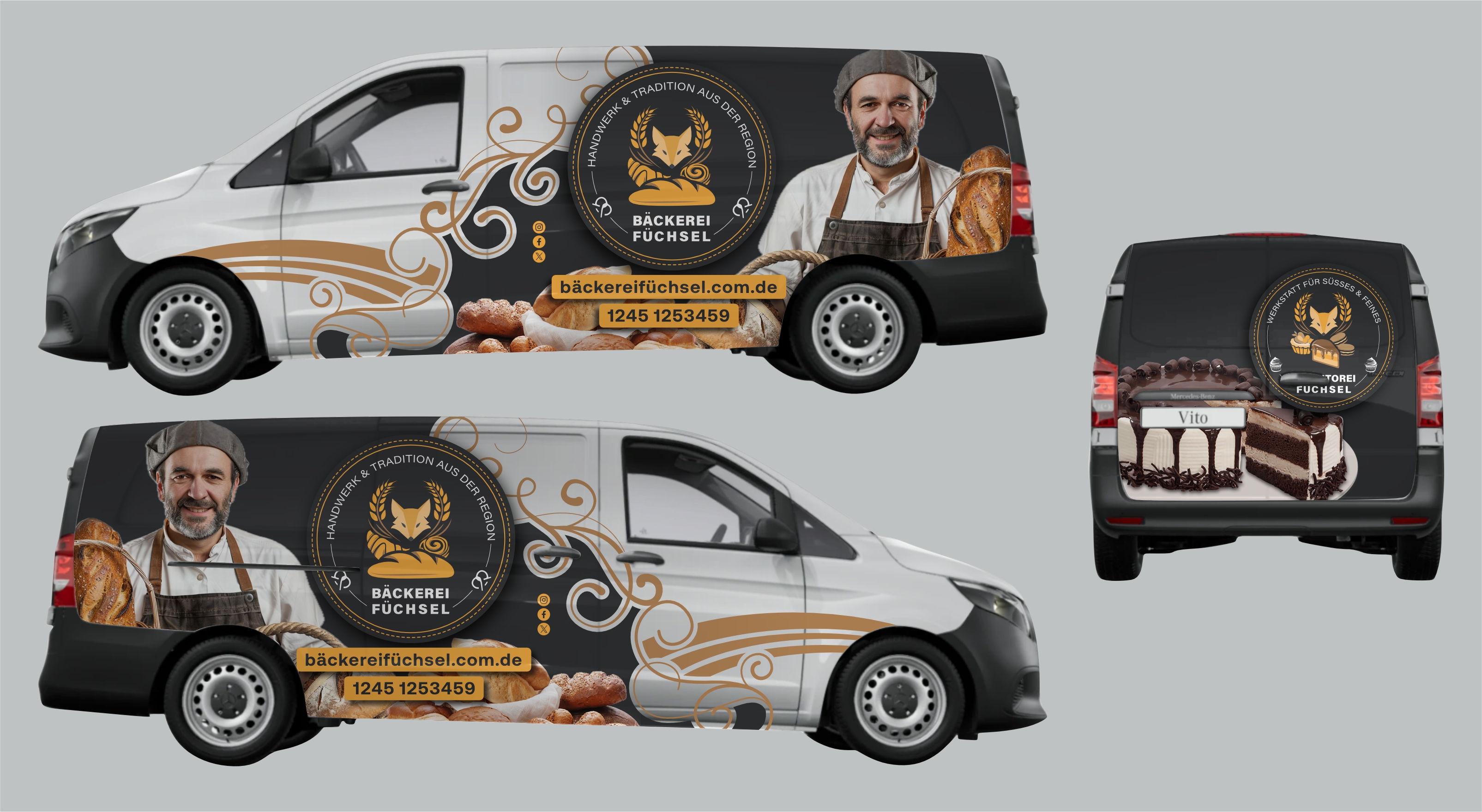 Car Wrap Design by erikdesign for Bäckerei & Konditorei Füchsel | Design #34635370