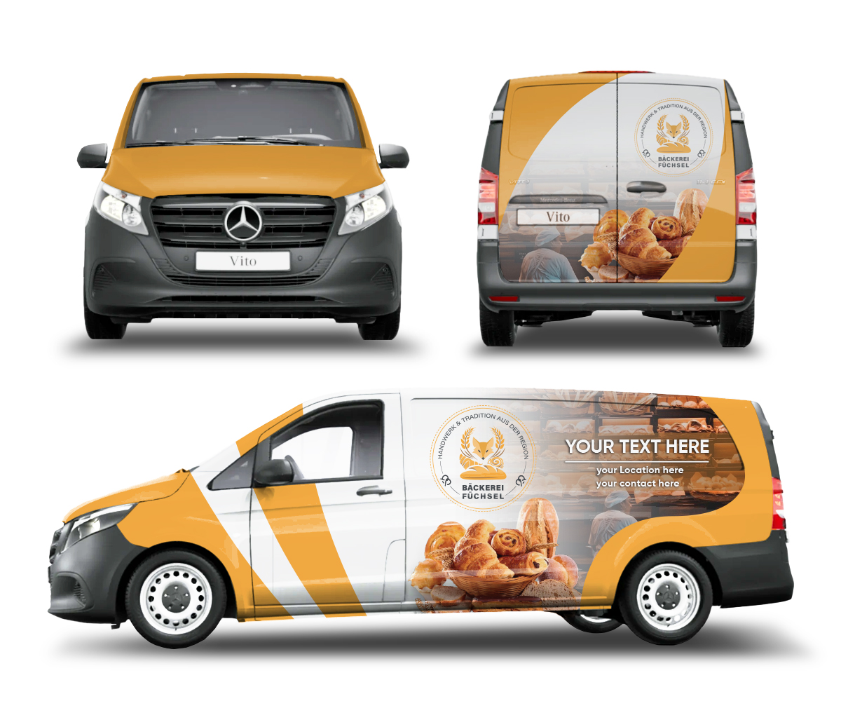 Car Wrap Design by Alf Mozara for Bäckerei & Konditorei Füchsel | Design #34549881