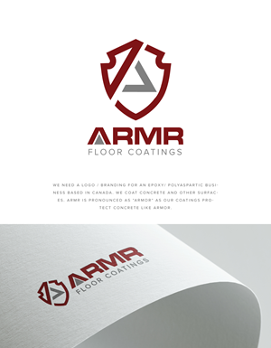 Logo Design by Farhad Design for ARMR Floor Coatings | Design #34617926