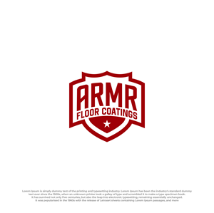 Logo-Design von Ura Designs für ARMR Floor Coatings | Design: #34620708