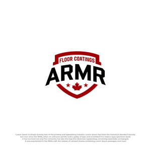 Logo-Design von Ura Designs für ARMR Floor Coatings | Design: #34620709