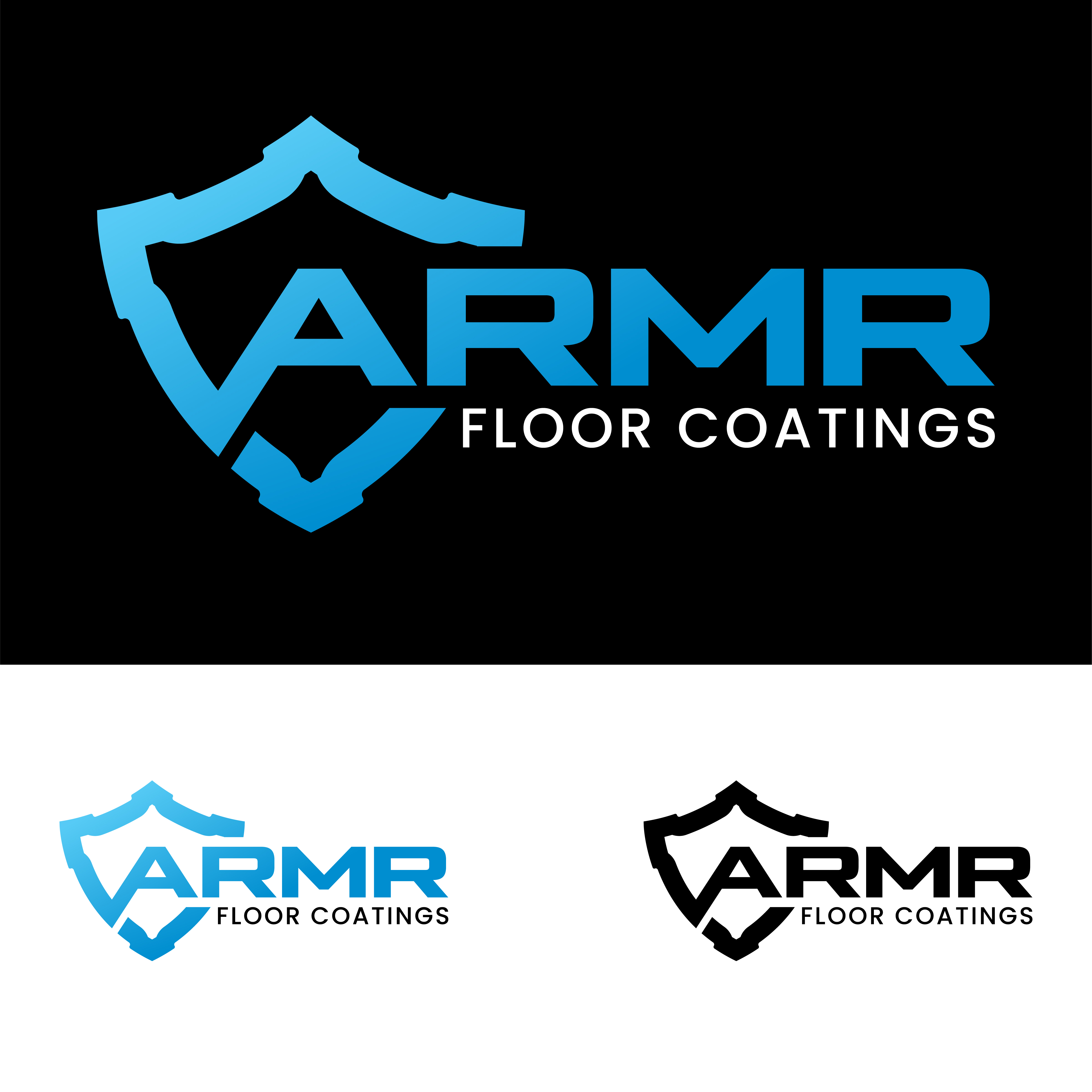 Logo Design by John Mark Arts for ARMR Floor Coatings | Design #34617121