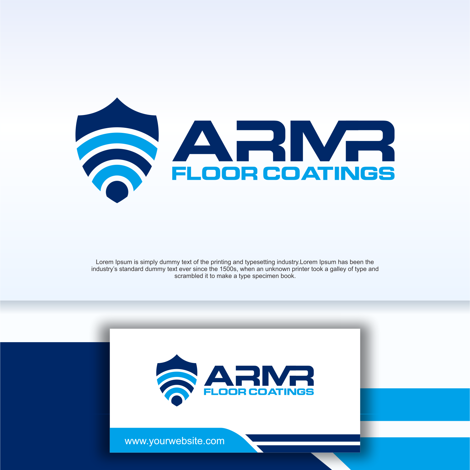 Logo Design by Apache Kretek for ARMR Floor Coatings | Design #34603613
