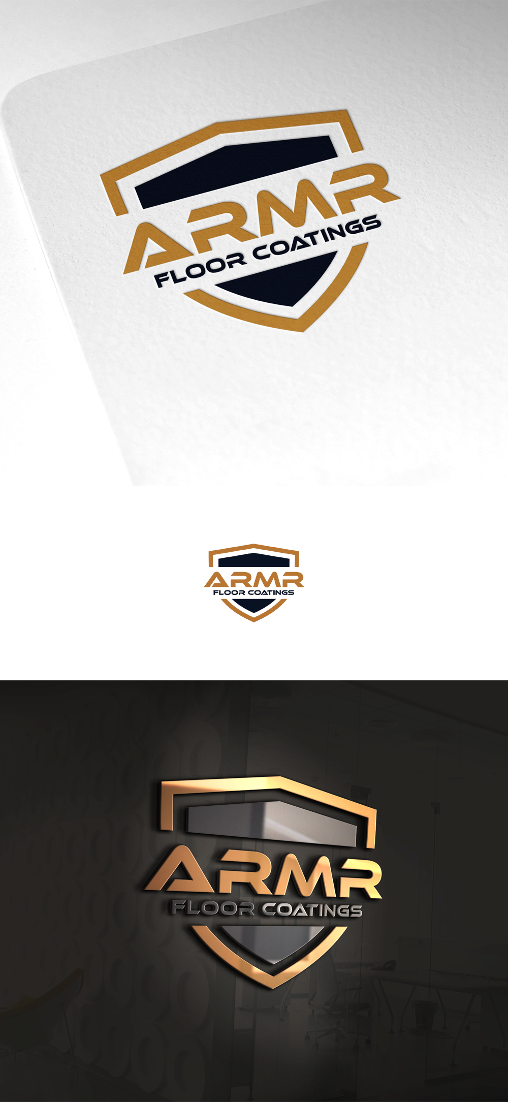 Logo-Design von Miki für ARMR Floor Coatings | Design #34613908