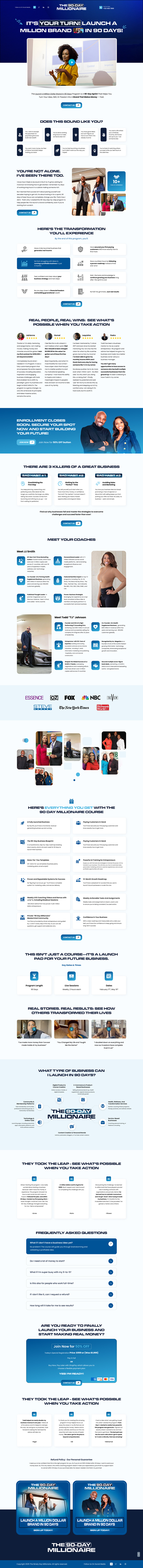 Landing Page Design by Sbss for Adiva+Publishing | Design #34564068
