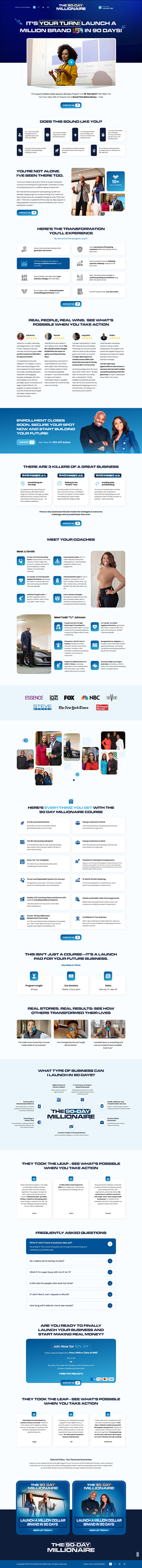 Landing Page Design by Sbss for Adiva+Publishing | Design: #34564068