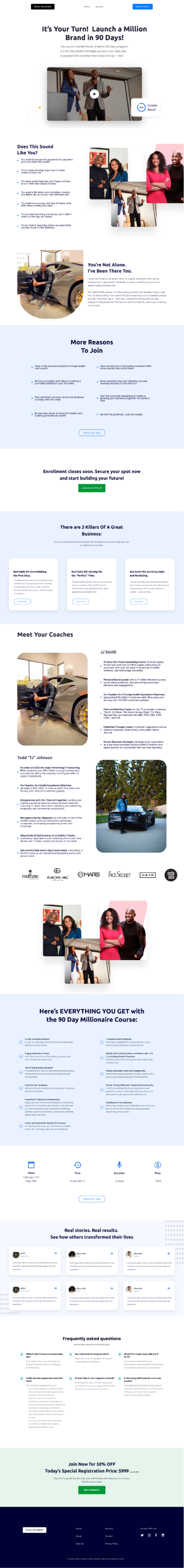 Landing Page Design by Andre Swaby Creative Studio for Adiva+Publishing | Design #34584693