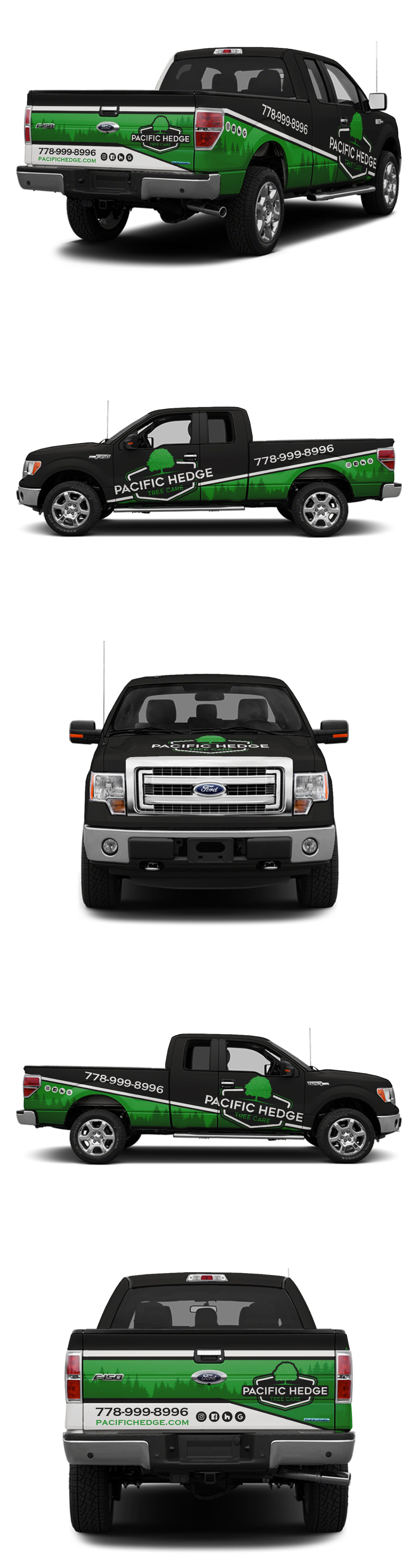 Car Wrap Design by ANGGI MAULANA PRAKOSO for Pacific Hedge Tree Care | Design #34602556
