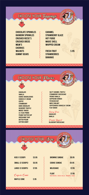 Menu Design by ally designs