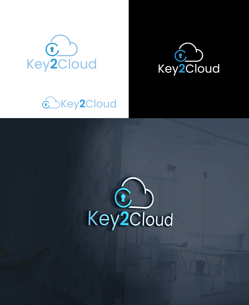 Logo Design by RA-bica for Key2Cloud B.V. | Design #35599811