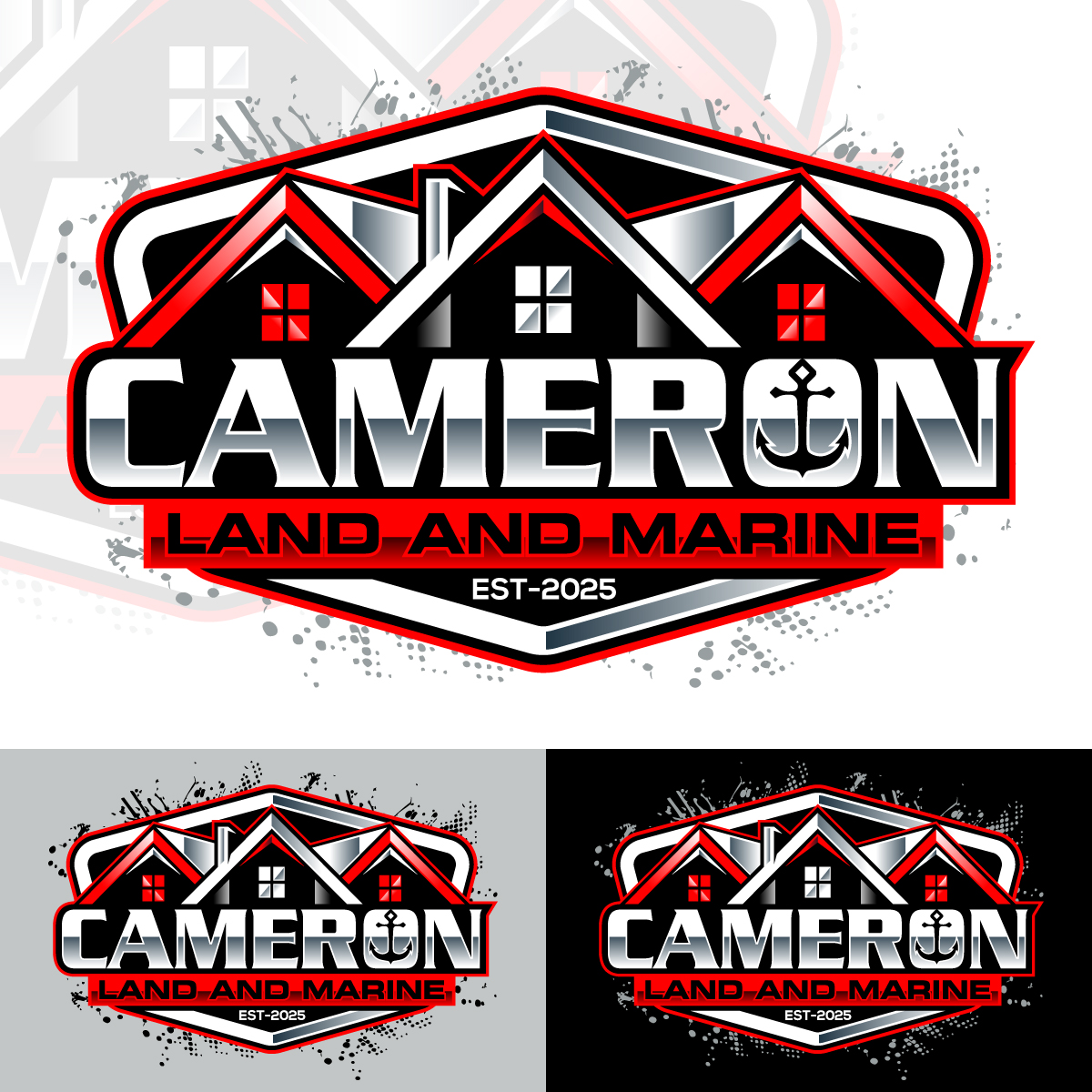 Logo Design by Suvendu.S for Cameron Land and Marine  | Design #34624126
