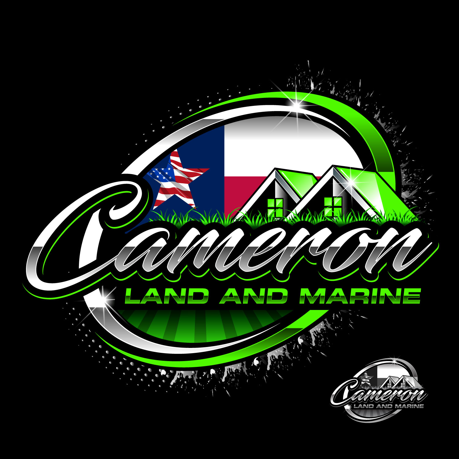 Logo Design by Suvendu.S for Cameron Land and Marine  | Design #34624689
