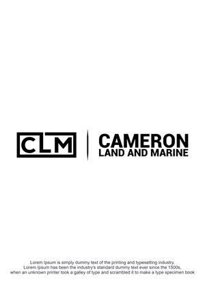 Design de Logo par Abigaill_design pour Cameron Land and Marine  | Design : #34586676