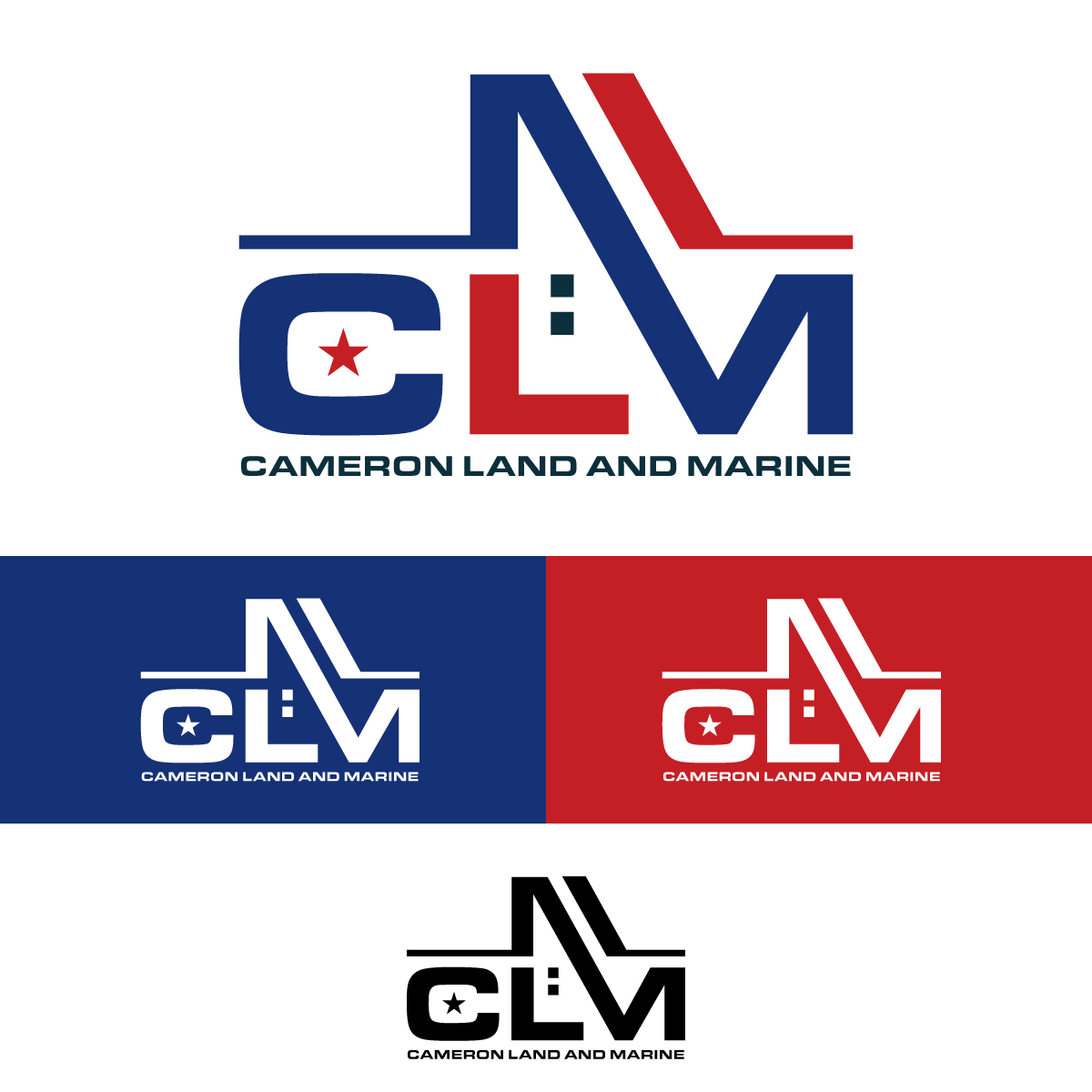 Logo Design by Dhimant Maloo for Cameron Land and Marine  | Design #34582597