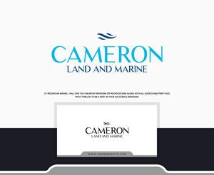 Logo Design by designprotox for Cameron Land and Marine  | Design: #34624274