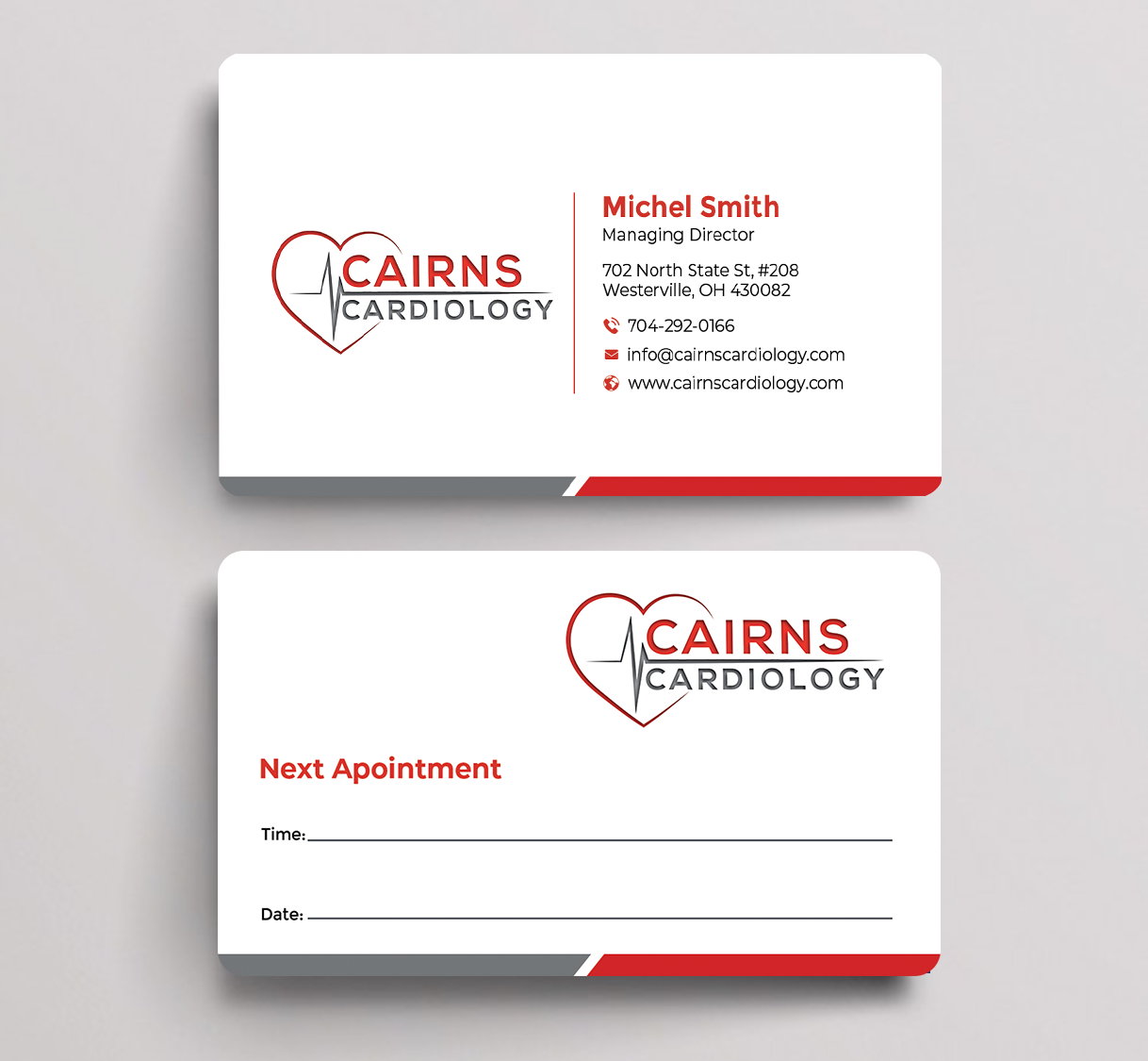 Business Card Design by Graphixpointt for Cairns Cardiology | Design #34579652